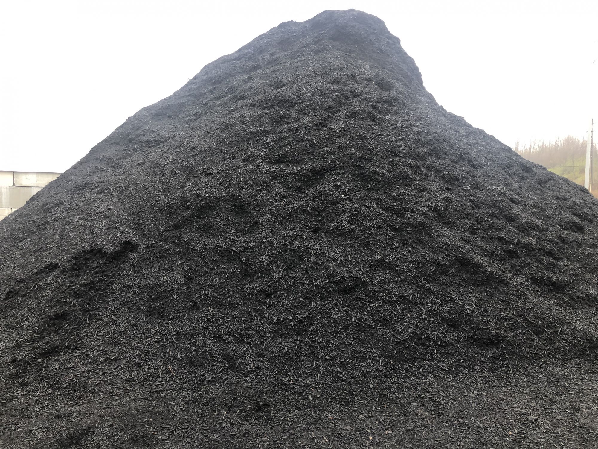Black mulch in Cleveland, Ohio