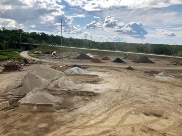 Boyas Excavating's Landscaping Supplies area near Cleveland