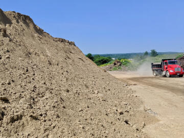 Unscreened sand available from Boyas Excavating, landfill near Cleveland