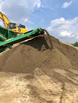 Screened topsoil from Boyas Excavating near Cleveland
